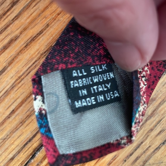 Vintage Christian Dior Abstract 100% Silk Tie - Picture 5 of 6